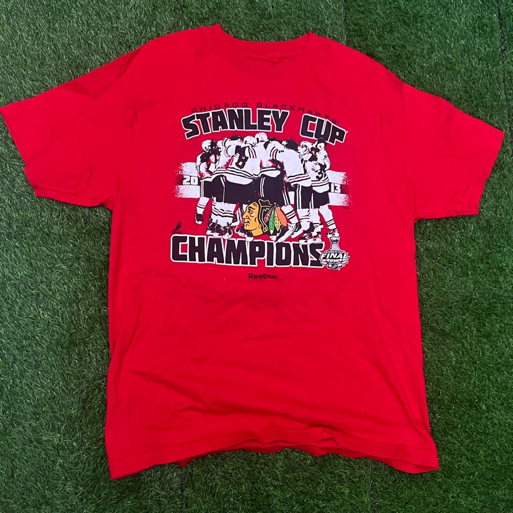 Red Stanley Cup Champions T-Shirt